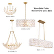 Load image into Gallery viewer, LightFixturesUSA - Bloom Art Deco Floral Glass Linear Cage Island Chandelier - Chandelier - Black -