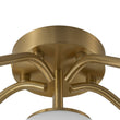 Load image into Gallery viewer, LightFixturesUSA - Bloom Brass Frosted Glass Bubble Semi Flush Chandelier - Chandelier - 6 - Lt -