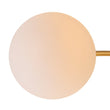 Load image into Gallery viewer, LightFixturesUSA - Bloom Dimmable Opal Glass Globe Bubble Semi Flush Chandelier - Chandelier - Brass (Exclusive Offer) -