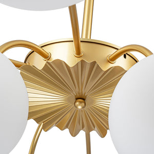 LightFixturesUSA - Blossom 12 - Light Opal Glass Bubble Semi Flush Chandelier - Chandelier - 12 - Lt - Dual - Use Design
