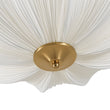 Load image into Gallery viewer, LightFixturesUSA - Boho Pleated Flower White Fabric Semi Flush Mount - Ceiling Light - 19.5 in -