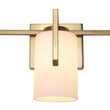Load image into Gallery viewer, LightFixturesUSA - Brass 3 - Light Frosted Glass Cylindrical Shade Vanity Wall Sconce - Wall Sconce - 3 - Lt -