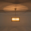 Load image into Gallery viewer, LightFixturesUSA - Brass 3 - Light Ribbed Glass Drum Lantern Pendant Light - Chandelier - Brass -