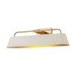 Load image into Gallery viewer, LightFixturesUSA - Brass Beige Iron Rectangle Shade Vanity Sconce Picture Light - Wall Sconce - 18.5 in -