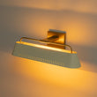 Load image into Gallery viewer, LightFixturesUSA - Brass Beige Iron Rectangle Shade Vanity Sconce Picture Light - Wall Sconce - 18.5 in -