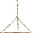 Load image into Gallery viewer, LightFixturesUSA - Brass Draped Ribbed Glass Bubble Round Pendant Chandelier - Chandelier - 6 - Lt -