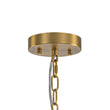 Load image into Gallery viewer, LightFixturesUSA - Brass Draped Ribbed Glass Bubble Round Pendant Chandelier - Chandelier - 6 - Lt -