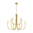 Load image into Gallery viewer, LightFixturesUSA - Brass Mid - Century Minimalist Tiered Candle Style Chandelier - Chandelier - 2 Tiers -