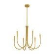 Load image into Gallery viewer, LightFixturesUSA - Brass Mid - Century Minimalist Tiered Candle Style Chandelier - Chandelier - 2 Tiers -