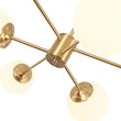 Load image into Gallery viewer, LightFixturesUSA - Brass Opal Glass Globe Tier Sputnik Chandelier - Chandelier - 6 - Lt (Pre - Order) -