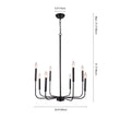 Load image into Gallery viewer, LightFixturesUSA-Candle Style Simple Metal Chandelier-Chandelier--
