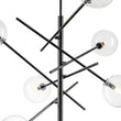 Load image into Gallery viewer, LightFixturesUSA - Celestial Glass Globe Sputnik Chandelier - Adjustable Linear Arm - Chandelier - Black -