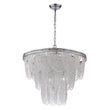 Load image into Gallery viewer, LightFixturesUSA - Chrome Glam 10 - Light Tiered Crystal Bead Round Chandelier - Chandelier - Chrome -