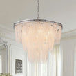 Load image into Gallery viewer, LightFixturesUSA - Chrome Glam 10 - Light Tiered Crystal Bead Round Chandelier - Chandelier - Chrome -