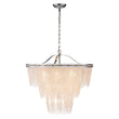 Load image into Gallery viewer, LightFixturesUSA - Chrome Glam 10 - Light Tiered Crystal Bead Round Chandelier - Chandelier - Chrome -