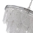 Load image into Gallery viewer, LightFixturesUSA - Chrome Glam 10 - Light Tiered Crystal Bead Round Chandelier - Chandelier - Chrome -