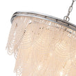 Load image into Gallery viewer, LightFixturesUSA - Chrome Glam 10 - Light Tiered Crystal Bead Round Chandelier - Chandelier - Chrome -