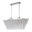 Load image into Gallery viewer, LightFixturesUSA - Chrome Luxe 8 - Light Tiered Crystal Bead Island Chandelier - Chandelier - Chrome -