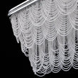 Load image into Gallery viewer, LightFixturesUSA - Chrome Luxe 8 - Light Tiered Crystal Bead Island Chandelier - Chandelier - Chrome -