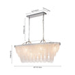 Load image into Gallery viewer, LightFixturesUSA - Chrome Luxe 8 - Light Tiered Crystal Bead Island Chandelier - Chandelier - Chrome -