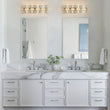 Load image into Gallery viewer, LightFixturesUSA - Chrome Luxe Crystal Linear Rectangle Bath Vanity Light - Wall Sconce - Chrome -