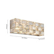 Load image into Gallery viewer, LightFixturesUSA - Chrome Luxe Crystal Linear Rectangle Bath Vanity Light - Wall Sconce - Chrome -