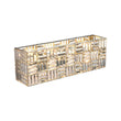 Load image into Gallery viewer, LightFixturesUSA - Chrome Luxe Crystal Linear Rectangle Bath Vanity Light - Wall Sconce - Chrome -