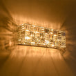 Load image into Gallery viewer, LightFixturesUSA - Chrome Luxe Crystal Linear Rectangle Bath Vanity Light - Wall Sconce - Chrome -