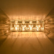 Load image into Gallery viewer, LightFixturesUSA - Chrome Luxe Crystal Linear Rectangle Bath Vanity Light - Wall Sconce - Chrome -