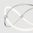 Load image into Gallery viewer, LightFixturesUSA - Chrome Twisted Weave Ribbon Warm LED Pendant Chandelier - Chandelier - Chrome -