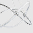 Load image into Gallery viewer, LightFixturesUSA - Chrome Twisted Weave Ribbon Warm LED Pendant Chandelier - Chandelier - Chrome -