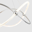 Load image into Gallery viewer, LightFixturesUSA - Chrome Twisted Weave Ribbon Warm LED Pendant Chandelier - Chandelier - Chrome -