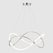 Load image into Gallery viewer, LightFixturesUSA - Chrome Twisted Weave Ribbon Warm LED Pendant Chandelier - Chandelier - Chrome -