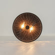 Load image into Gallery viewer, LightFixturesUSA - Clear Crackled Glass Drum Flush Mount Light - Ceiling Light - 12 in. -