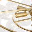 Load image into Gallery viewer, LightFixturesUSA - Cluster Ribbed Glass Globe Bubble Round Tiered Chandelier - Chandelier - Brass -