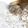 Load image into Gallery viewer, LightFixturesUSA - Cluster Sculpture Glass Bubble Round Semi Flush Chandelier - Chandelier - Brass -