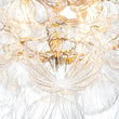 Load image into Gallery viewer, LightFixturesUSA - Cluster Sculpture Glass Bubble Round Semi Flush Chandelier - Chandelier - Brass -