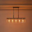 Load image into Gallery viewer, LightFixturesUSA - Contemporary Clear Glass Rectangular Cage Island Chandelier - Chandelier - 37 in -