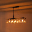 Load image into Gallery viewer, LightFixturesUSA - Contemporary Clear Glass Rectangular Cage Island Chandelier - Chandelier - 37 in -