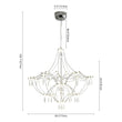 Load image into Gallery viewer, LightFixturesUSA - Contemporary Glam Starry Geometric LED Crystal Chandelier - Chandelier - Chrome -