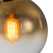 Load image into Gallery viewer, LightFixturesUSA - Contemporary Polished Gradual Glass Globe 3 - Light Pendant - Chandelier - Gold Glass -