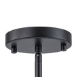 Load image into Gallery viewer, LightFixturesUSA - Contemporary Wide Linen Drum Brass Semi Flush Mount - Ceiling Light - 4 - Lt - Black