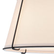 Load image into Gallery viewer, LightFixturesUSA - Contemporary Wide Linen Drum Brass Semi Flush Mount - Ceiling Light - 4 - Lt - Black