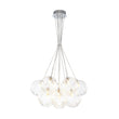 Load image into Gallery viewer, LightFixturesUSA - Dimmable Cluster Sculpture Texture Glass Globe Bubble Chandelier - Chandelier - Chrome -