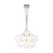 Load image into Gallery viewer, LightFixturesUSA - Dimmable Cluster Sculpture Texture Glass Globe Bubble Chandelier - Chandelier - Chrome -