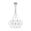 Load image into Gallery viewer, LightFixturesUSA - Dimmable Cluster Sculpture Texture Glass Globe Bubble Chandelier - Chandelier - Chrome -