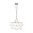 Load image into Gallery viewer, LightFixturesUSA - Dimmable Cluster Sculpture Texture Glass Globe Bubble Chandelier - Chandelier - Chrome -