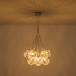 Load image into Gallery viewer, LightFixturesUSA - Dimmable Cluster Sculpture Texture Glass Globe Bubble Chandelier - Chandelier - Chrome -
