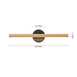 Load image into Gallery viewer, LightFixturesUSA - Dimmable LED Rotatable Linear Wooden Vanity Sconce Picture Light - Wall Sconce - 2 Packs -