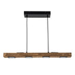 Load image into Gallery viewer, LightFixturesUSA - Dimmable LED Rustic Linear Oak Wood Kitchen Island Pendant - Chandelier - 6 - Lt -